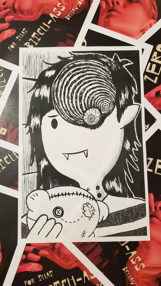 Marceline Uzumaki: Adventure Time Sticker and Poster (kidpomona)