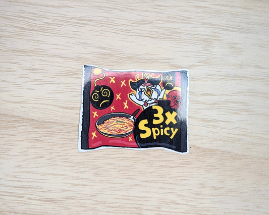 Buldak Spicy Korean Noodles: Misc Pop Culture Stickers (kidpomona)